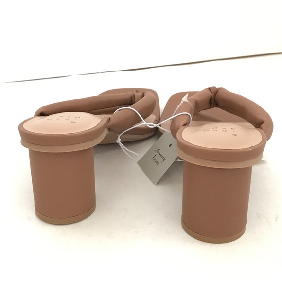 A NEW DAY Elvie Sandals Kitten Heel Sandals Thong Brown Tan Women’s Size 7.5 - Picture 7 of 15